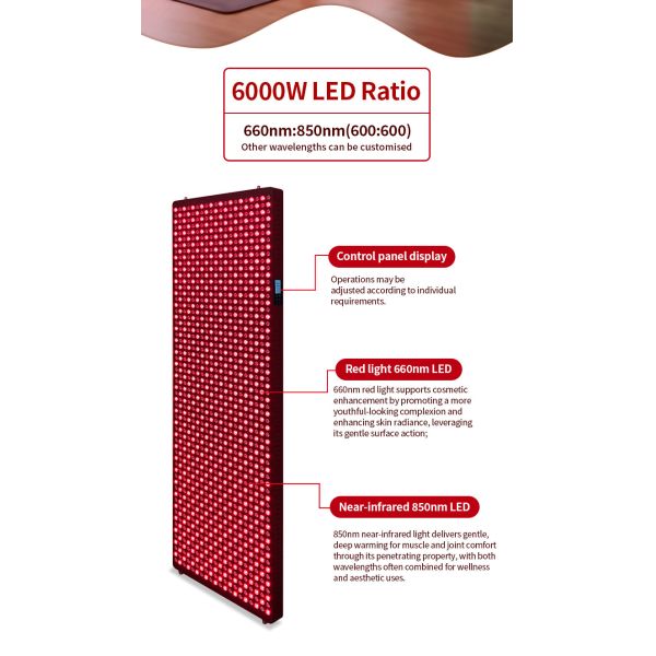6000W LED Red Therapy Light Panel