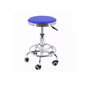 Movable Computer Lab Stools Durable Pu Rolling Lab Stool Chair 5 Wheels