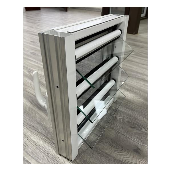 Quality Customizable Aluminum Glass Louver Window with Adjustable Ventilation for sale