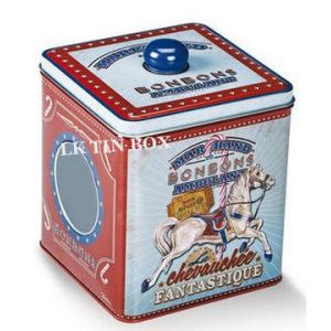 Wholesale Customized Square Printed Cookie Tin box 65x65x90mm Embossing ISO9001 2008 from china suppliers