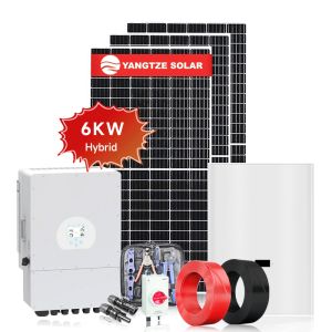 Single Phase Hybrid Solar System Kit Inverter 6KW 220V 230V 240V 50HZ 60HZ