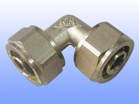 Quality compression brass fitting equal elbow for PEX-AL-PEX for sale