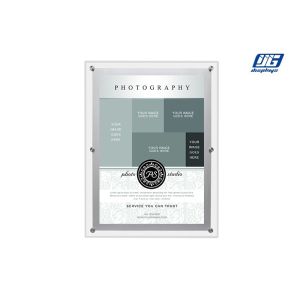 A4 Ultra - Slim Acrylic Frame Crystal LED Light Box For Advertisement