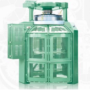 Green Color Industrial Sweater Knitting Machine High Speed Double Computerized