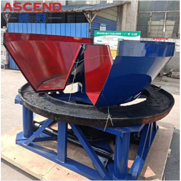 China Gold Grinding Mill Wet Pan Mills 1200 Models Final Product Size 0.1-0.178mm With 400 500 Kgs Per Hour Capacity