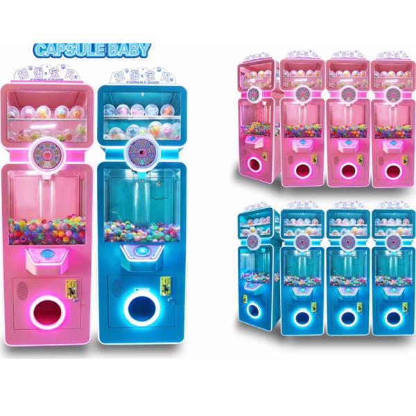 2022 Amusement park pink and green prize capsule gift machine gashapon baby toy machine for malls