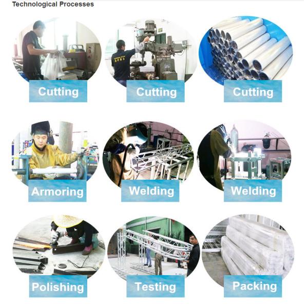 Wedding Party Aluminum Stage Truss Adjustable Base 0.6M Height