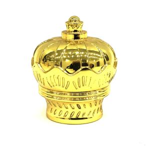 China Light Gold Metal Crown Type Zamac Perfume Bottle Cap on sale