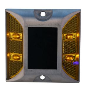 RoHS High Brightness 800 Meters Solar Powered Road Studs For Warning
