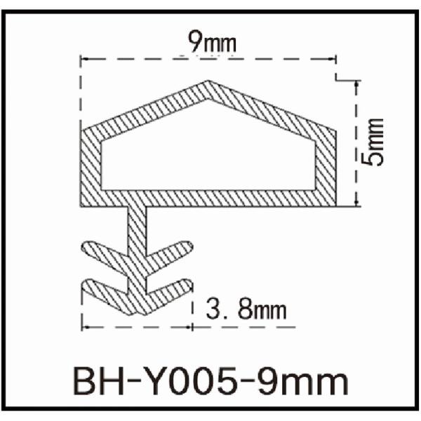 OEM Wooden Door Seal Strip Pvc Door Weatherstrip Side Groove Type A Shaped