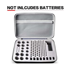 Buy cheap zipper EVA 140 battery Storage Organizer With Tester from wholesalers