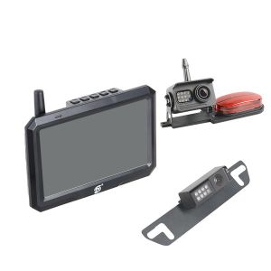 Night Vision Wireless RV Backup Camera 5 Inch LCD Color Screen 33ft Distances