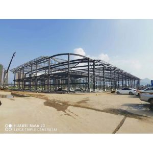 S275 S355 Office Workshop Steel Structure With Cladding Sheets