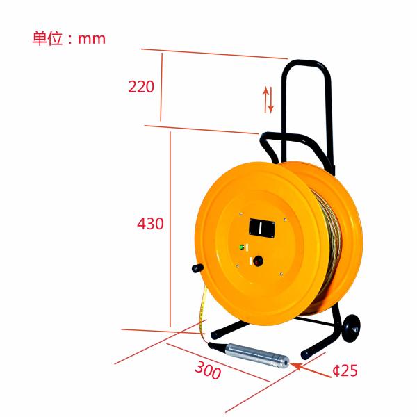 Quality 50-500m Steel Ruler Electronic Water Level Meter Water Level Sensor With Alarm for sale