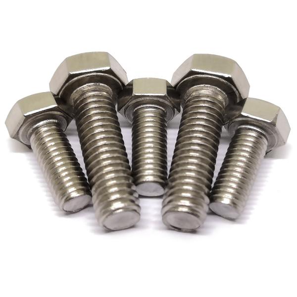 DIN933 SS304 A2-80 M6 M8 M10 M12 M16 Stainless Steel Hex Bolt And Nuts