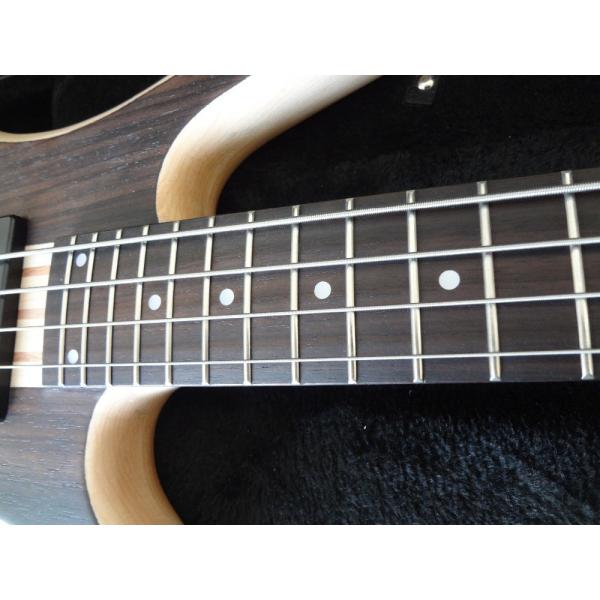 4 string bass guitar walnut wood top with Ash body Original bridges Neck through body MOP dot inlay on rosewood fretboar