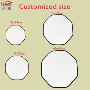 Art Deco Plastic Frame Mirror for Bathroom Decoration and Every Day