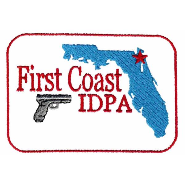 Custom Embroidery Digitizing First Coast IDPA GUN WCK9B02