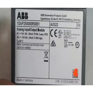 ABB Drives 1SAP250000R0001 AX522:S500 Analog Input/Output Module