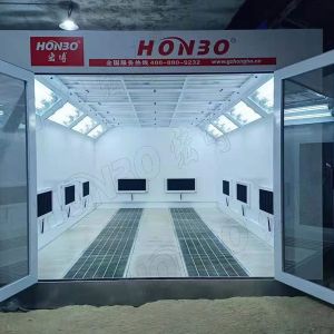 Gas Burner Heating Auto Spray Booth Automotive Including platform Paint Booth 4T
