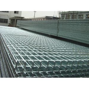 Serrated Stainless Steel Grating with 6x6mm Cross Bar