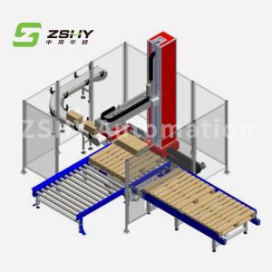 China Column Stacker Automatic Palletizing Machine Cardboard Box Palletizer 1600mm on sale