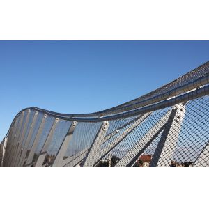 Inox Architectural Flexible Cable Mesh Stainless Steel Wire Rope Balustrade