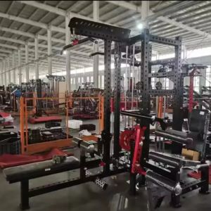 Four Person Smith Machine Gantry Commercial Multifunctional Bench Press Squat