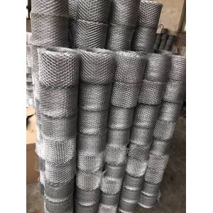 Hot Dipped Galvanized Stucco Diamond Mesh 25cm Width Reinforcement Coil