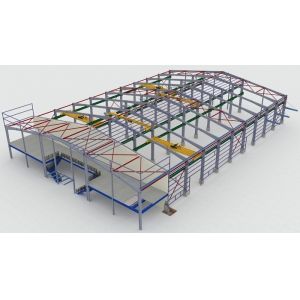 Customized Prefab Steel Structures Fire / Rust Proof Galvanized Z Section