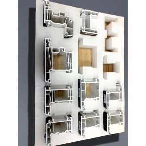 High Security UPVC Window Profiles Weather Resistant Custom Design