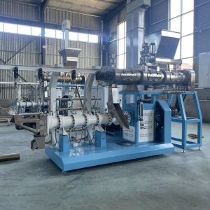 Single Double Screw Tilapia Feed Extruder Machine Floating Fish Feed Production