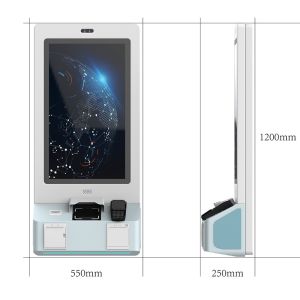 27 Inch Self Order Payment Kiosk Machine For McDonalds KFC Restaurant Cafe Shop