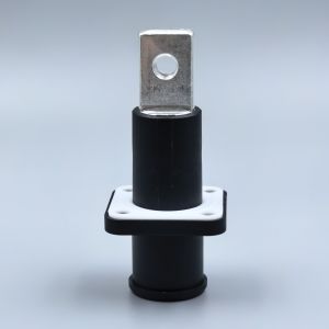 Black Waterproof Sockets UL TUV Energy Storage Power Connector 250A Threaded