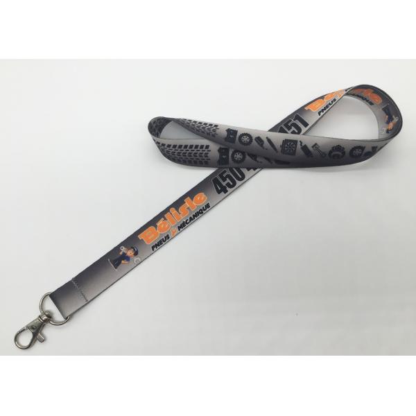 Silk Screen Printing Dye Sublimation Lanyards , Embroidered Lanyard For Whistle