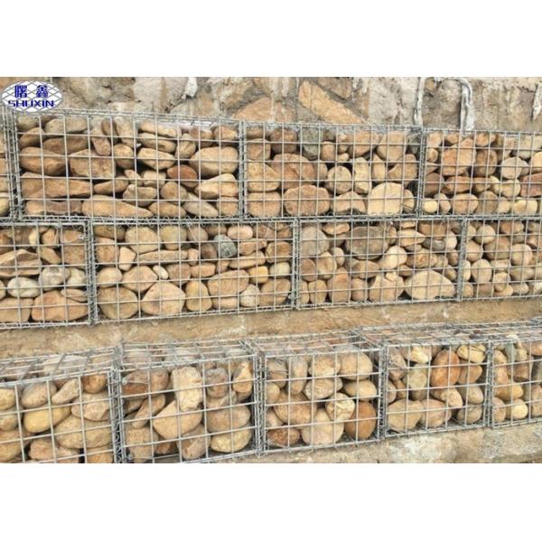 Welded Galvanized Gabion Box For Stone Retaining Wall Steel Wire Material