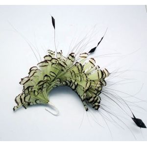 Chicken Feather Mounts Pheasant Flower Feather Headband Dyed Pattern