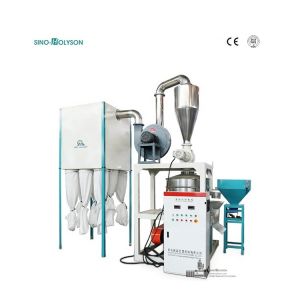 200-350kg/H Plastic PVC Scrap Pulverizer Machine 380V / 415V