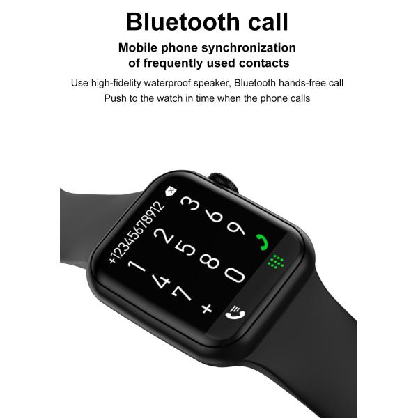 DT100 44mm Smart Watch Series6 Men Bluetooth Call 1.75" Full Touch ECG Blood Pressure Women Find Mobile PhonSmartwatch