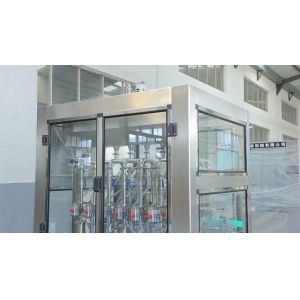 Linear Liquid Fruit Jam Automatic Bottle Filling Machine With Mixer