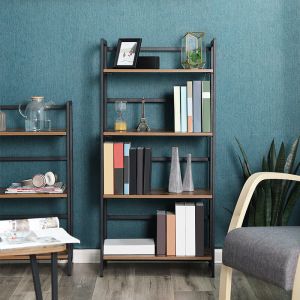 Foldable Bookshelf for Sale, Industrial Design Bookshelf, Ladder Shelf, Multi
