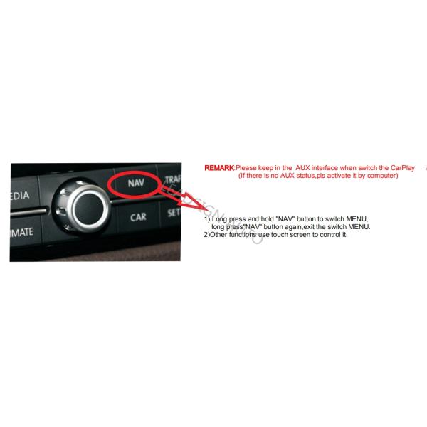 Wireless VOLKSWAGEN Carplay Android Auto For Touareg 7P USB Charging Port