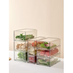 Refrigerator Handle Plastic 4 Drawer Organizer Bpa Free