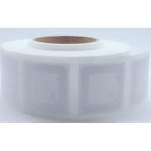 Label Coate Paper ISO15693 HF Library RFID Label Tags With Adhesive Back