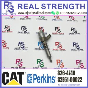 HUIDA Excavator C4.2 Engine Spare Parts Fuel Injector 326-4740 10R-7676 32F61