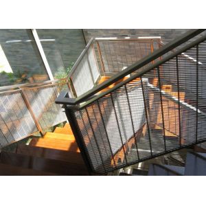 30%-60% Open area Architectural Metal Mesh 0.5mm-4.0mm Wire Mesh Stair Railing