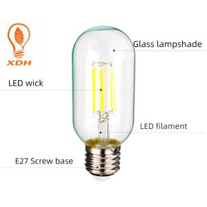 T45 E27 Edison LED filament Bulbs 2W 4W 6W 8W filament led bulb