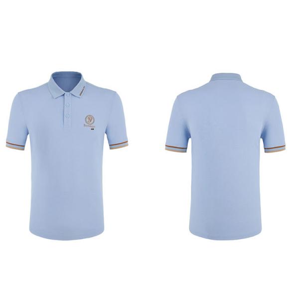 Man's Dry Long Arm Short Sleeve Fit Slim Polo Shirt with Custom Logo in Fashion