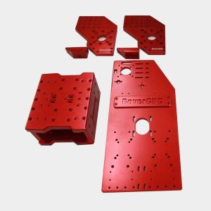 Customized Anodized Aluminum CNC Machined Electrical Mounting Plate with High
