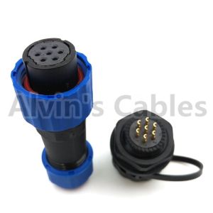 Industrial IP68 Plastic Electrical Connectors SD16 TP-ZM 2-9 Pin Panel Mounting